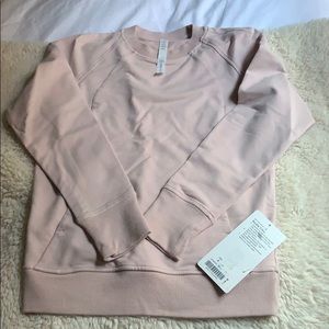 Lululemon scuba crew in blush pink